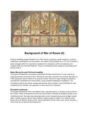 Wars of the Roses; A Period of Political Instability and Bloody Conflicts Led by Richard of York